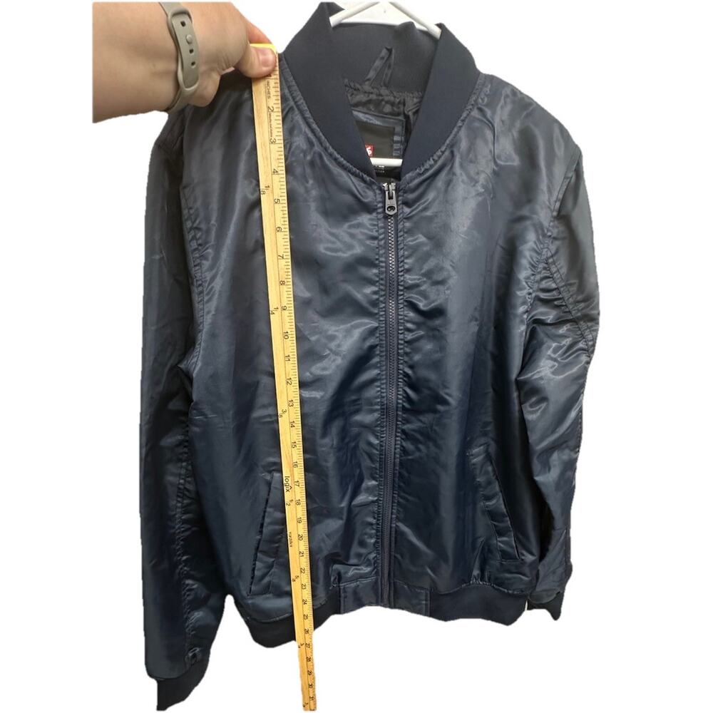 Southpole Mens Bomber Jacket Size Large Full Zip Navy Blue - Picture 5 of 8